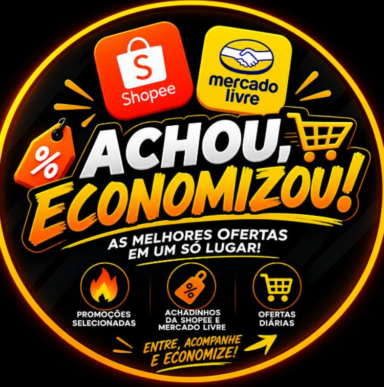 Logo do grupo ACHOU, ECONOMIZOU!