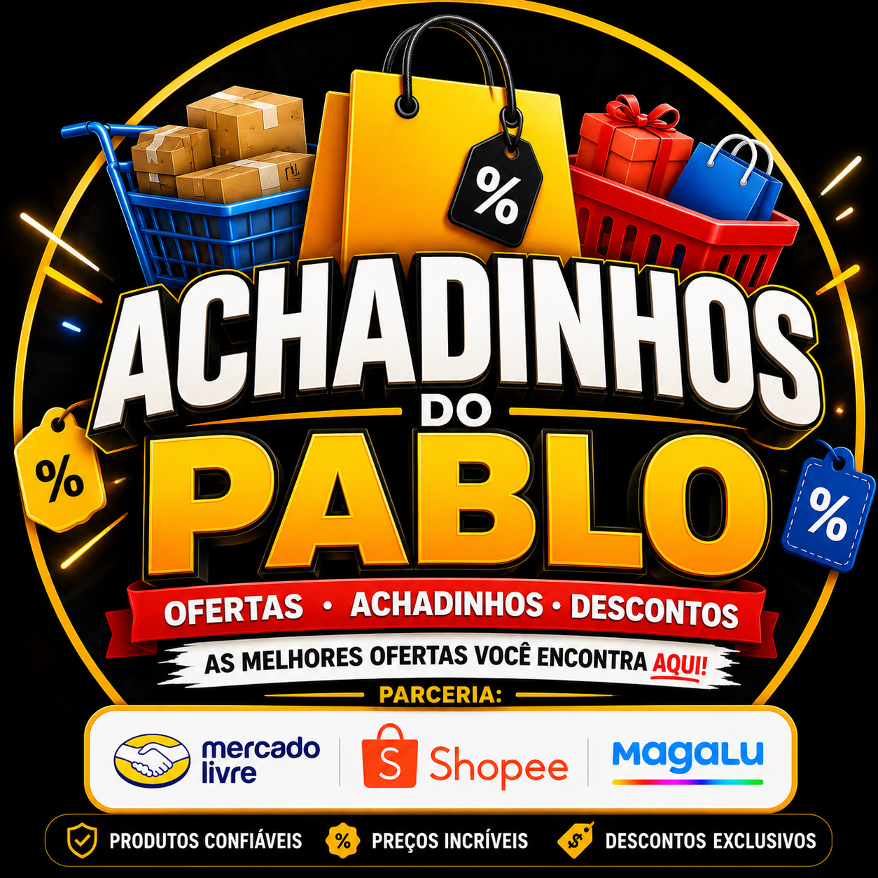 Logo do grupo ACHADINHOS DO PABLO