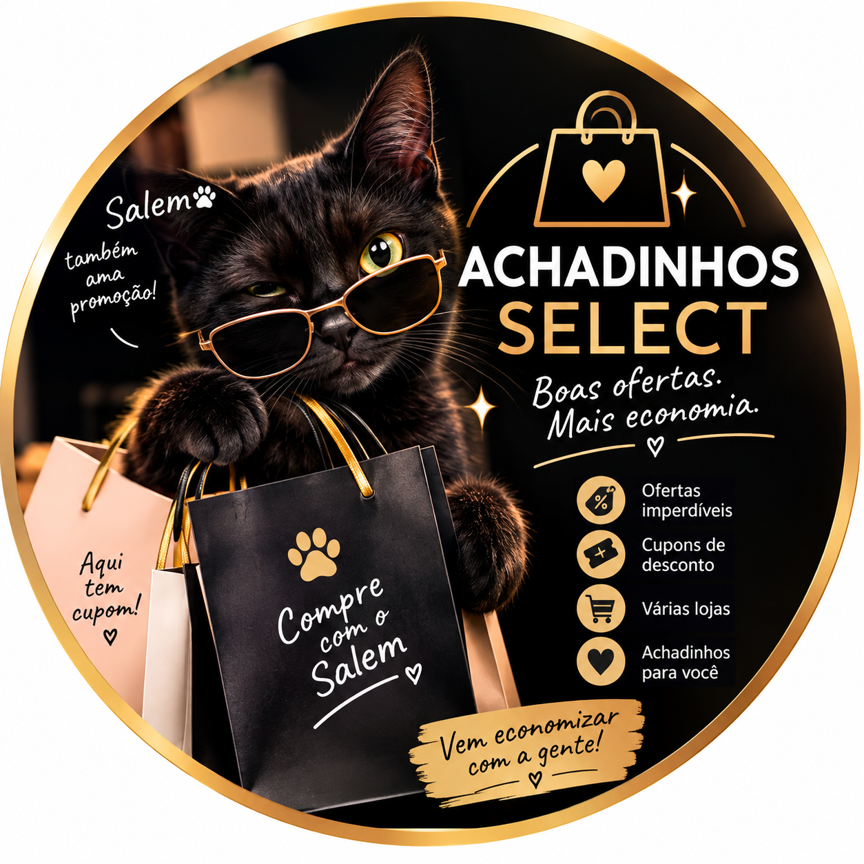 Logo do grupo Achadinhos Select