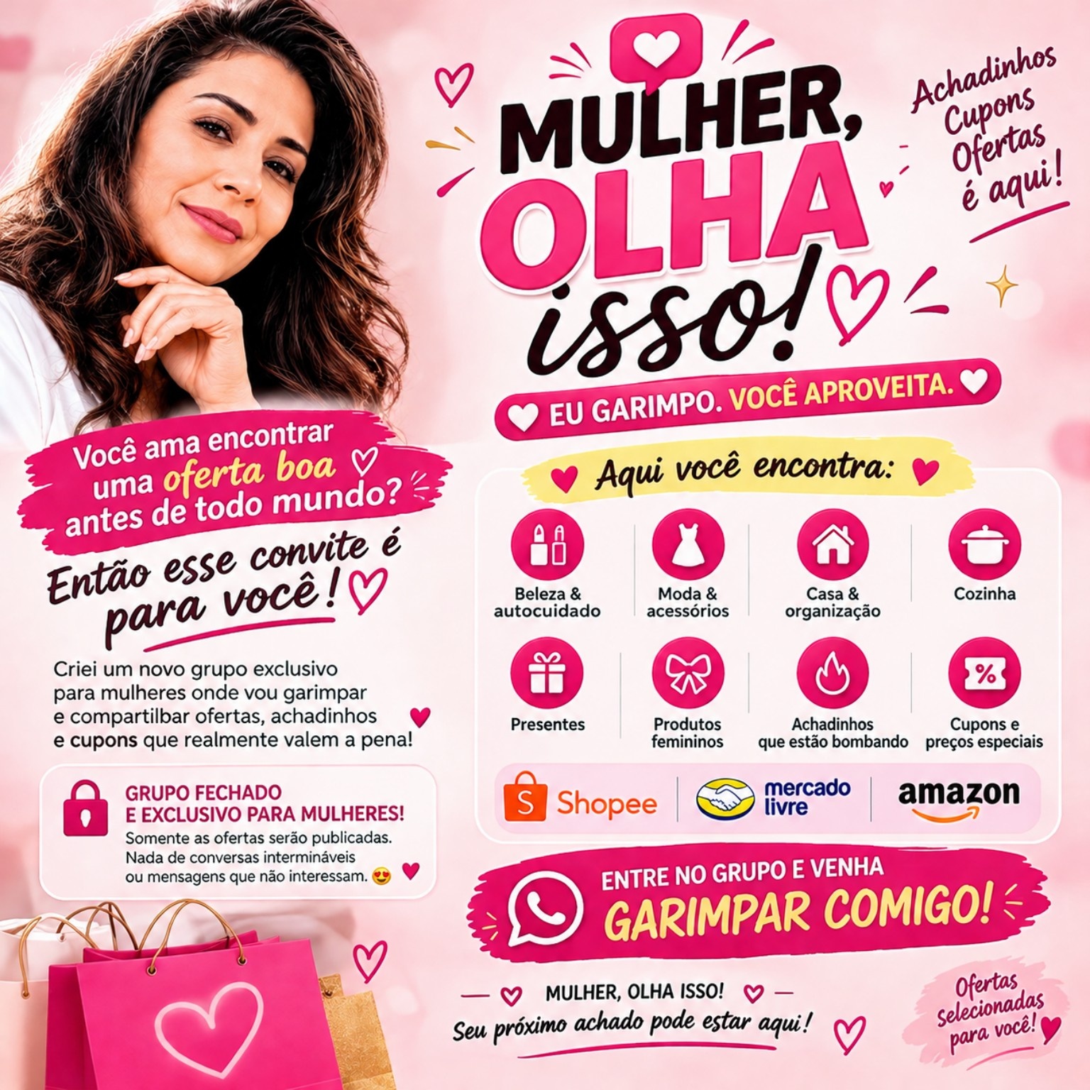 Logo do grupo Mulher, Olha Isso!