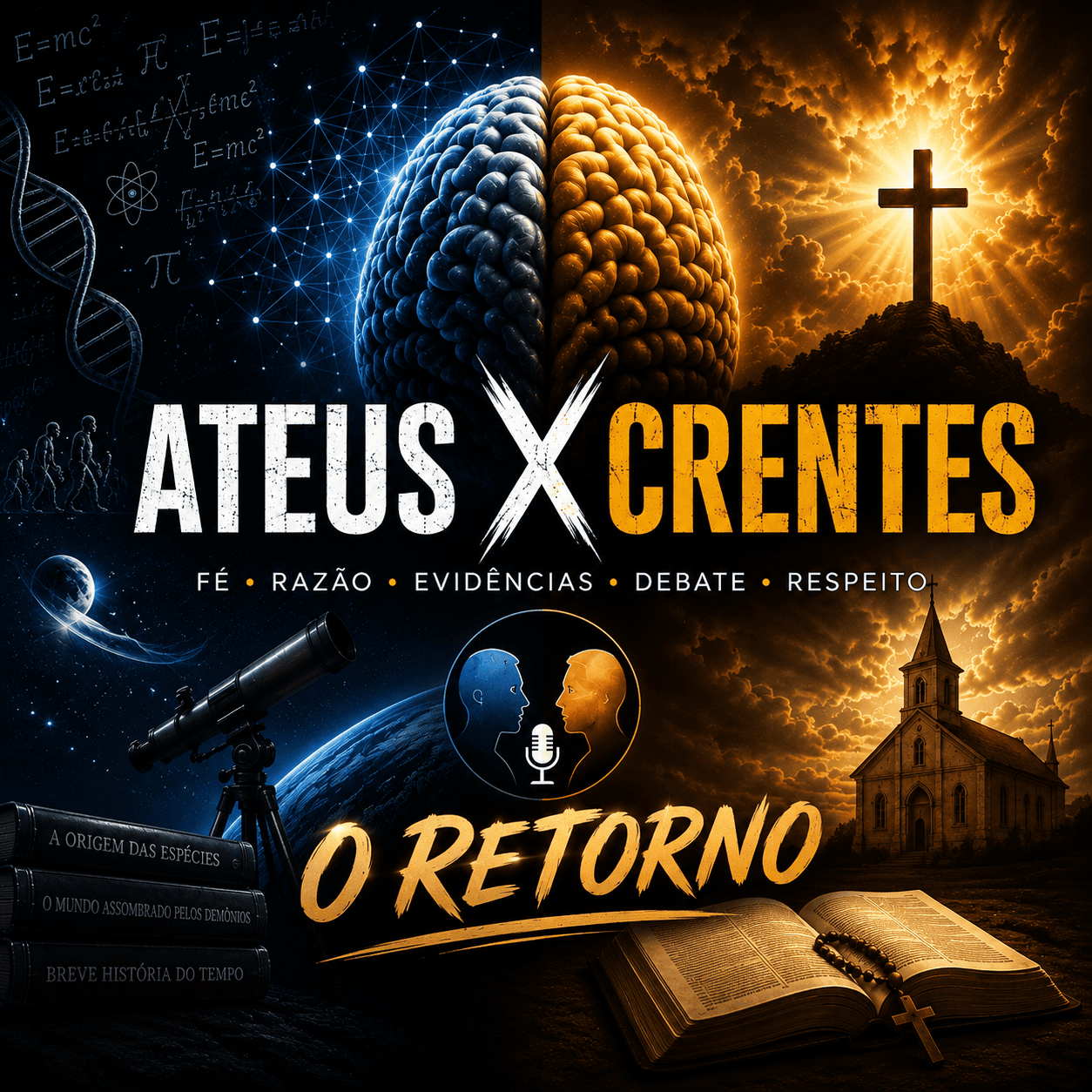 Logo do grupo Ateus x Crentes - O RETORNO